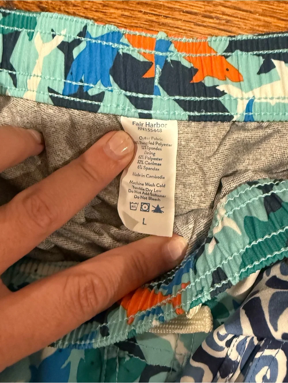 LIKE NEW! Fair Harbor Boys' Swim Trunks (set of 2) - Size L